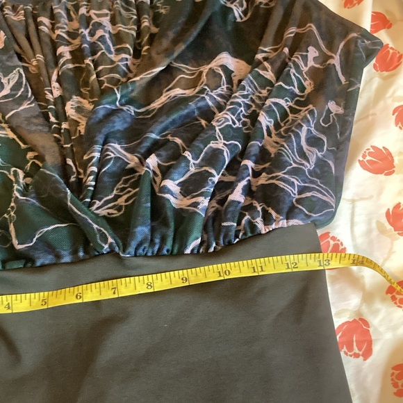 Waves Sleeveless Mesh Bodysuit | Sandra Weil| Sz 4 - Picture 13 of 15